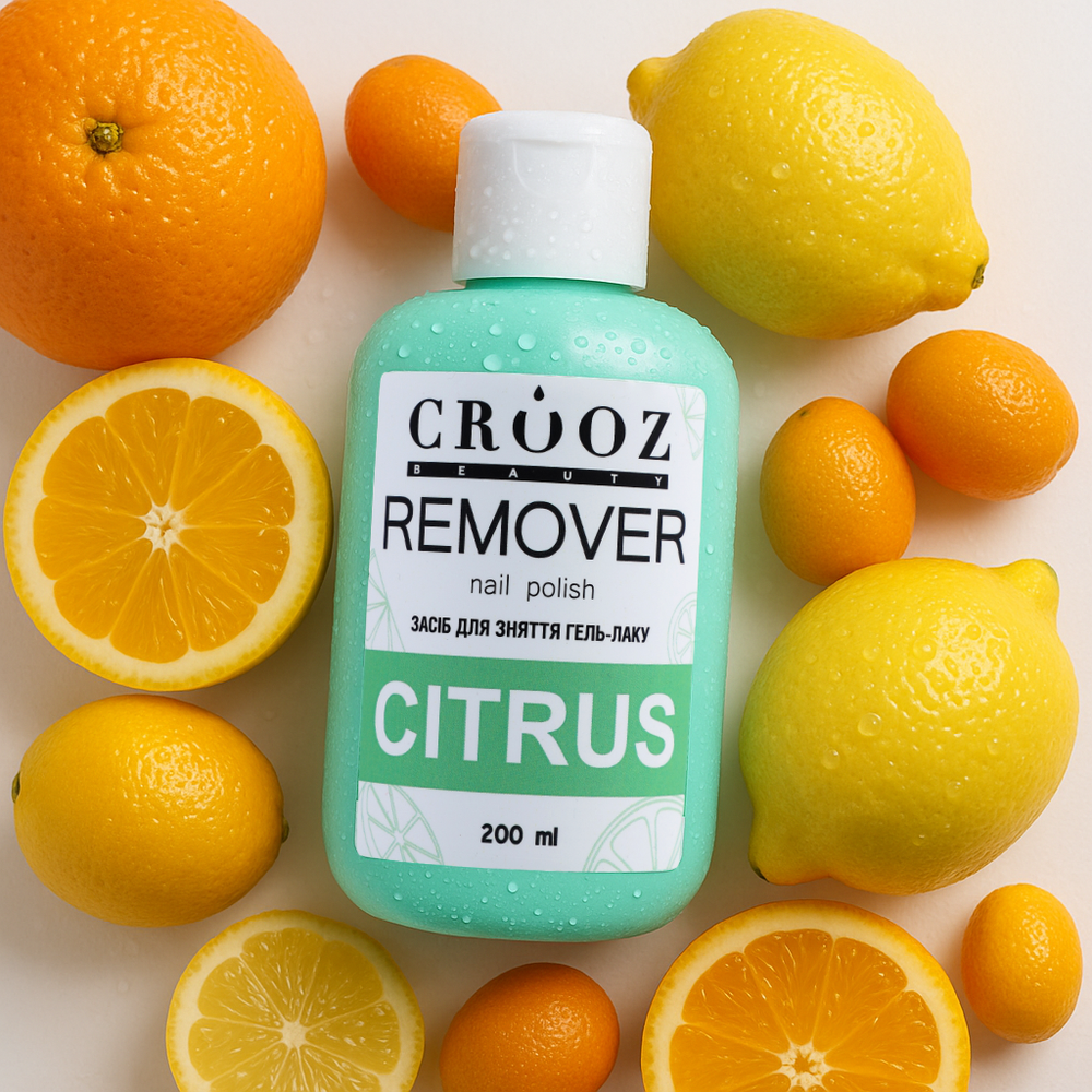 Crooz Засіб для зняття гель-лаку Remover nail polish Citrus 00000033558 фото