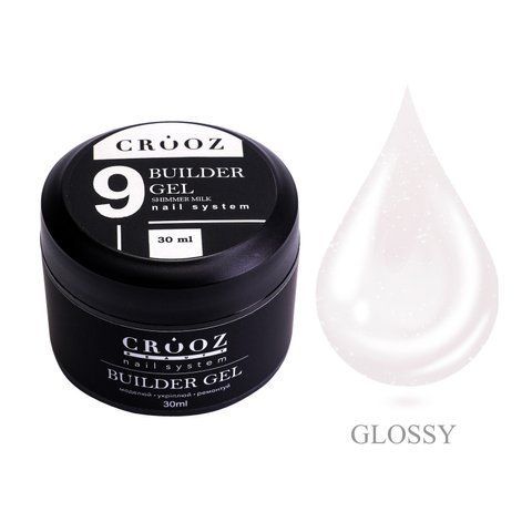 Crooz Гель для нарощування Builder Gel 9 SHIMMER MILK 00000025507 фото