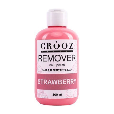 Crooz Засіб для зняття гель-лаку Remover nail polish Strawberry 00000033560 фото