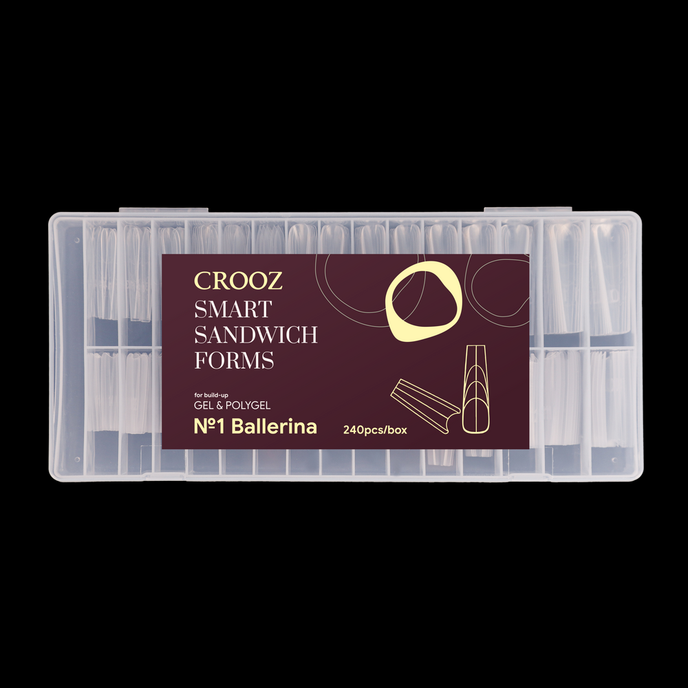 Crooz SMART FORMS SANDWICH Балерина (Сендвіч форми для нарощування) 00000037951 фото