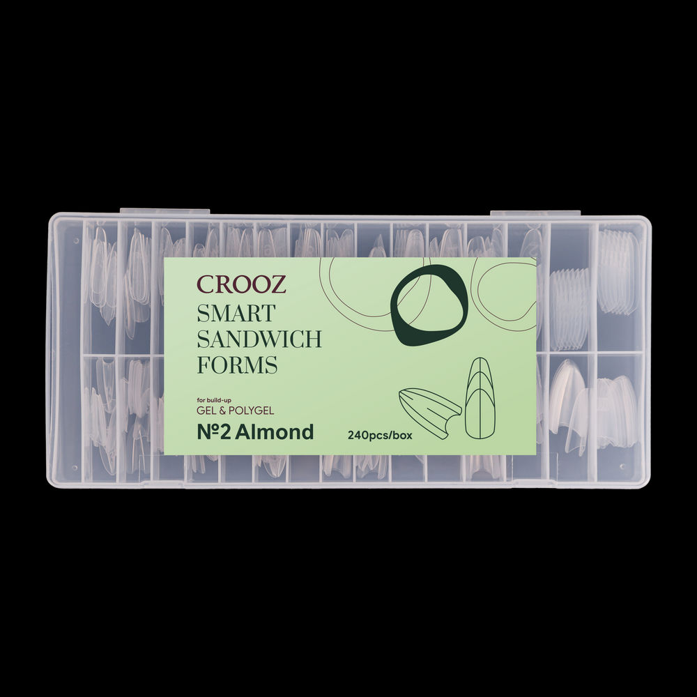 Crooz SMART FORMS SANDWICH Мигдаль (Сендвіч форми для нарощування) 00000037952 фото