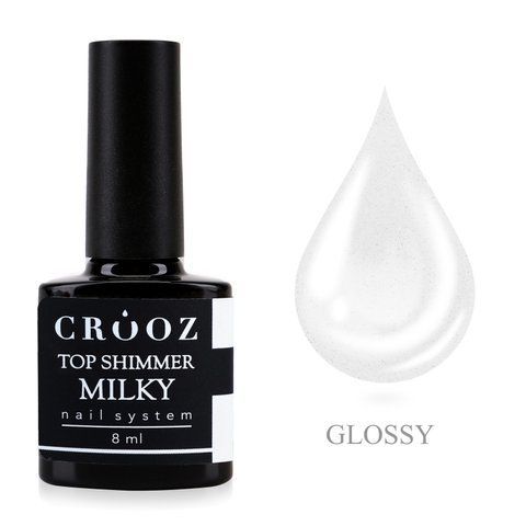 Crooz Закріплювач для гель лака Top shimmer milky 00000033819 фото