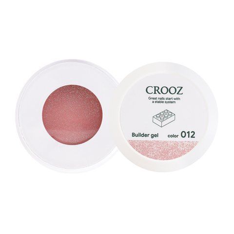 Crooz Гель для нарощування BUILDER GEL (Білдер Гель) №12 Shimmer Blush, 15 ml 00000033821 фото