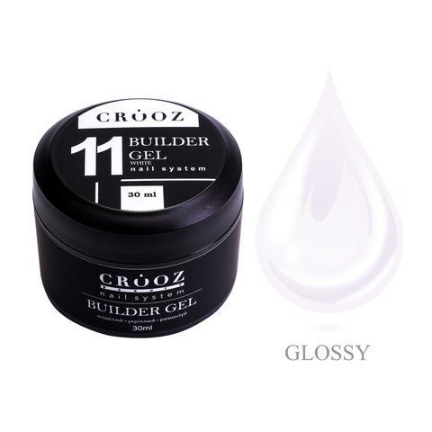 Crooz Гель для нарощування Builder Gel 11 WHITE, 30 ml 00000028731 фото
