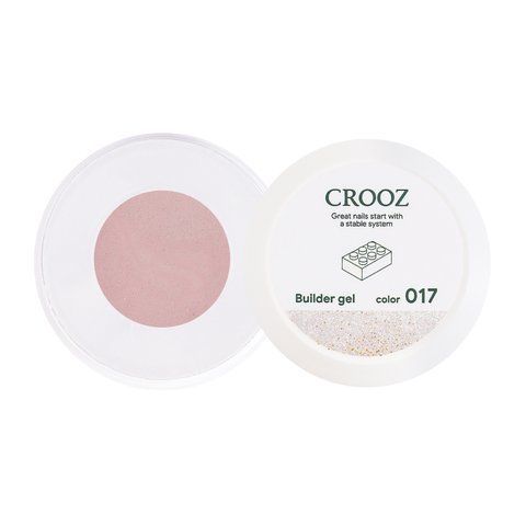 Crooz Гель для нарощування Builder Gel (Білдер Гель) №17 Shimmer Pearl, 15 ml 00000033848 фото