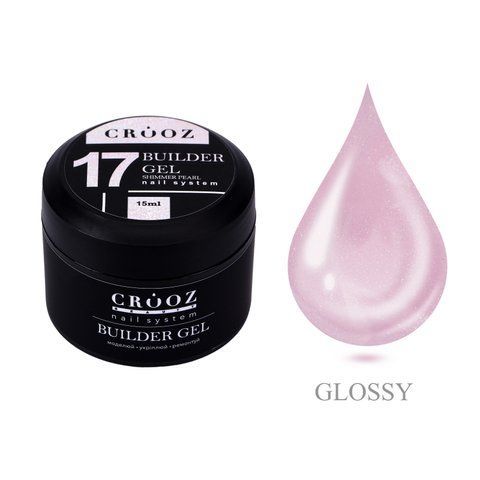 Crooz Гель для нарощування №17 Shimmer Pearl, 15 ml 00000033848 фото