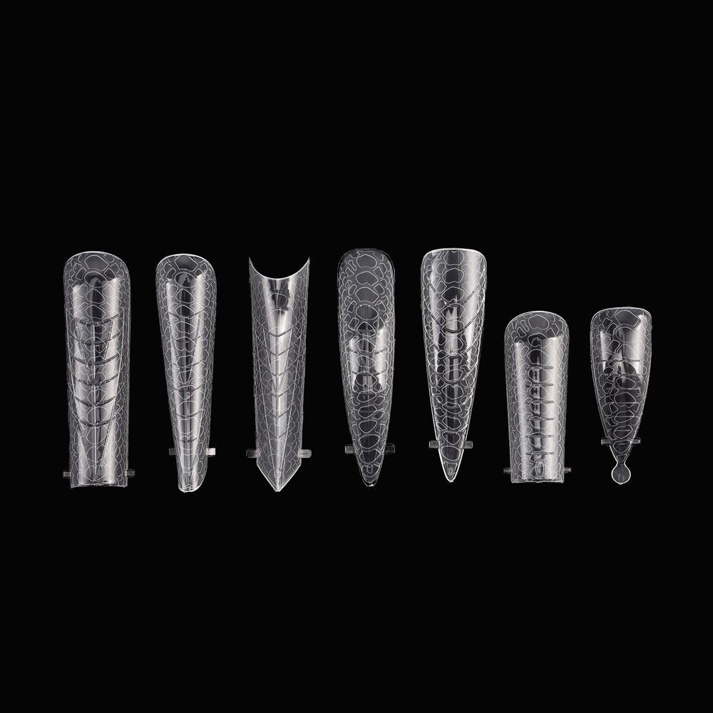 Crooz Верхні форми Nail Forms Snake for design 5 Довгий квадрат 00000029527 фото