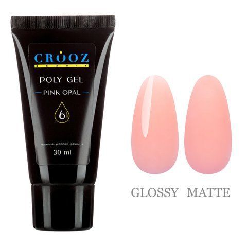 Crooz Полігель PolyGel 6 Pink Opal 00000024172 фото