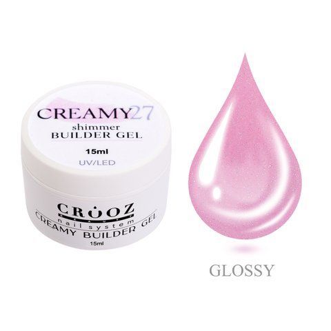 Crooz Гель для нарощування Creamy Builder gel 27, 15 ml 00000033805 фото