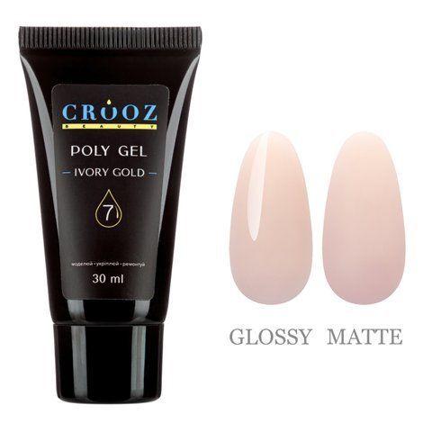 Crooz Полігель PolyGel 7 Ivory Gold 00000024173 фото