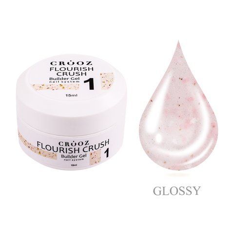 Crooz Гель для нарощування Flourish Crush Builder Gel №01 00000036217 фото