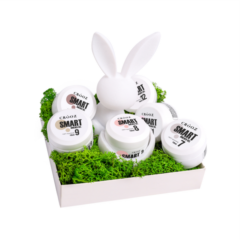 Набір Crooz Гелів для нарощування Smart Builder gel15мл №07-12 (6шт) 00000036526 фото