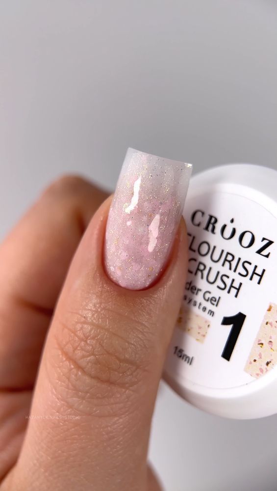 Crooz Гель для нарощування Flourish Crush Builder Gel №01 00000036217 фото
