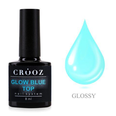 Crooz Закріплювач для гель лака TOP Glow Blue 00000034346 фото
