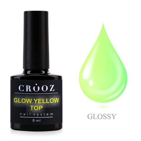 Crooz Закріплювач для гель лака TOP Glow Yellow 00000034345 фото