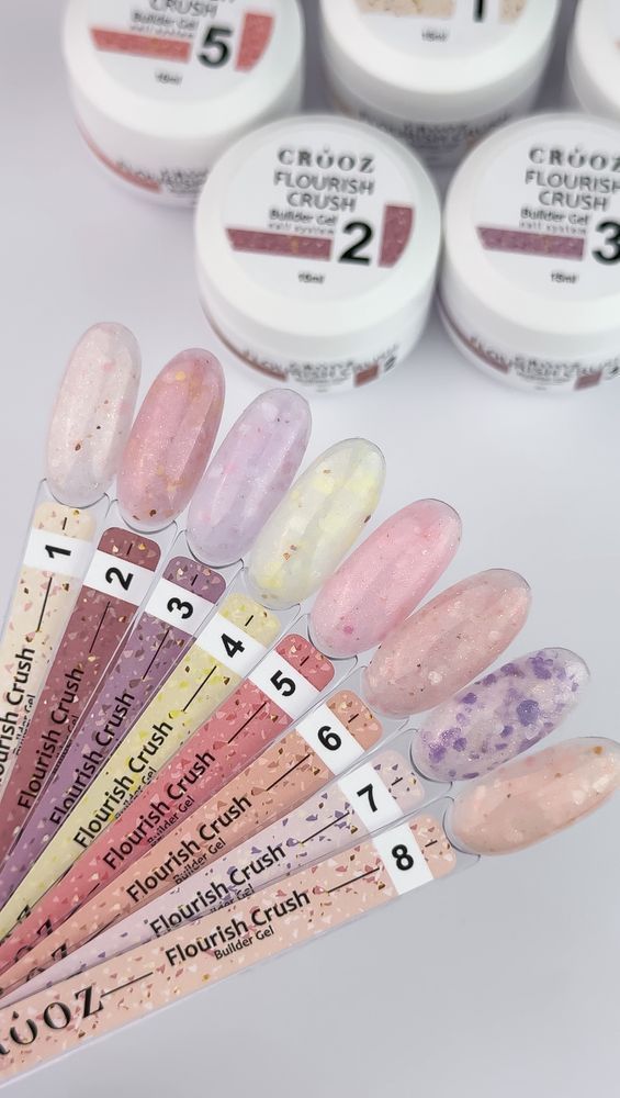 Crooz Гель для нарощування Flourish Crush Builder Gel №08 00000036224 фото