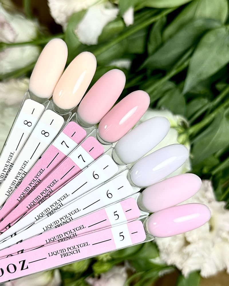 Crooz Рідкий полігель FRENCH Liquid Polygel 8, 15 ml 00000029467 фото