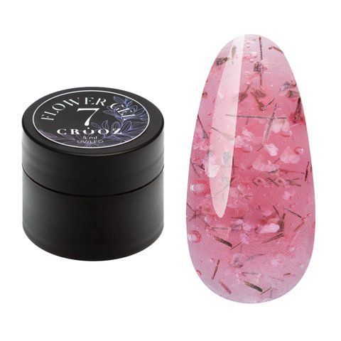 Crooz Гель для нарощування та дизайну Flower gel 7 00000025559 фото